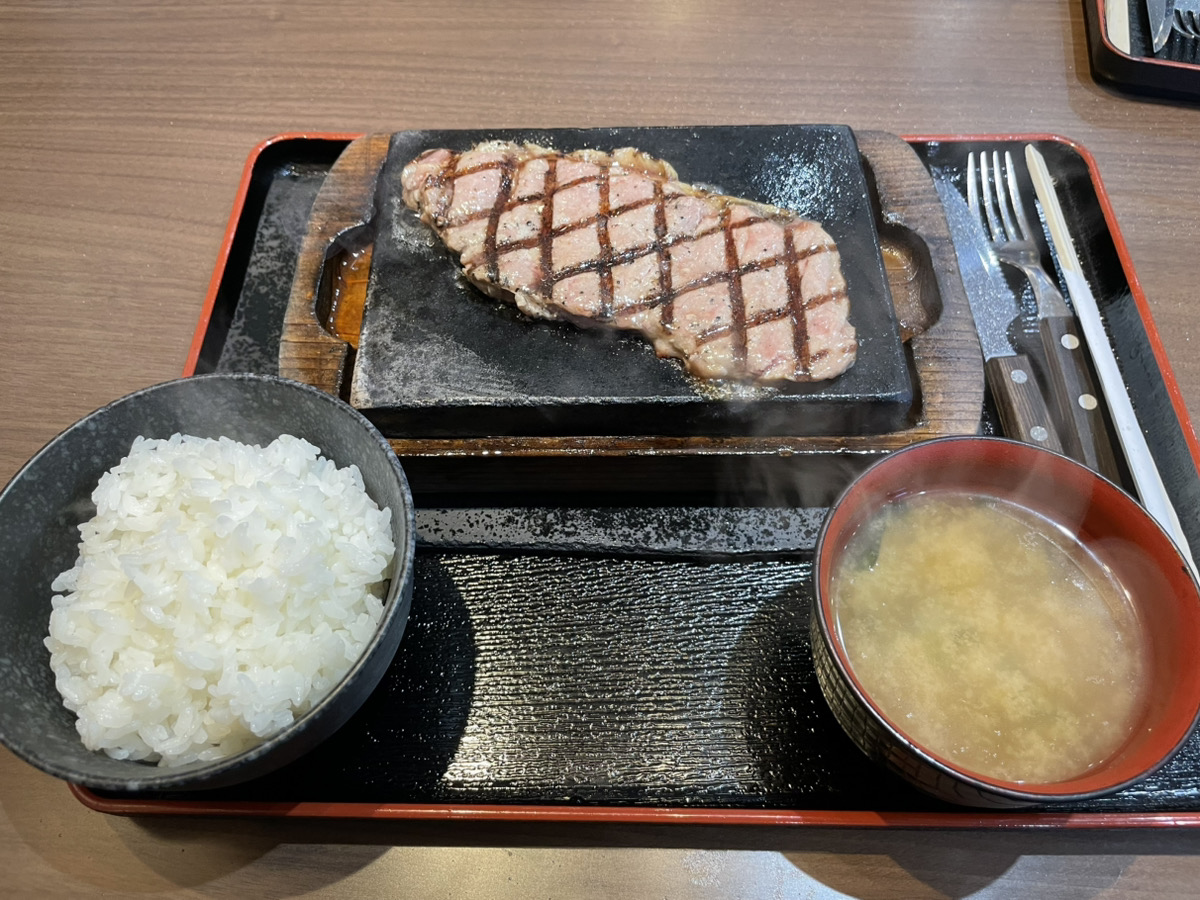 感動の肉と米のサーロインステーキ